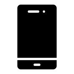 mobile phone glyph icon