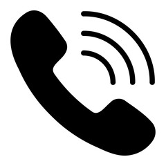 telephone glyph icon