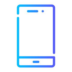 mobile phone gradient icon
