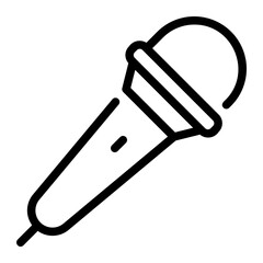 microphone line icon