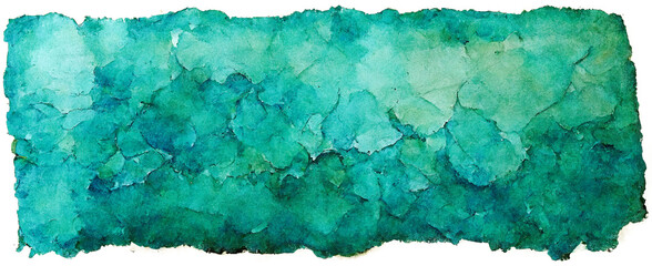 Green blot of paint. texture watercolor