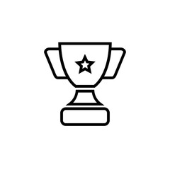 Award line icon isolated on white background