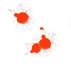 Ink spots / stains - paints - liquids, colored, purple blue yellow pink green PNG to download transparent background