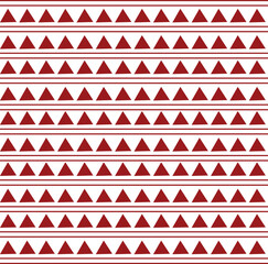 Ethnic pattern lines and triangles red ,white art designs ikat vector oriental traditional design for background.  Ikat is produced in many traditional textile centers around the world and Christmas
