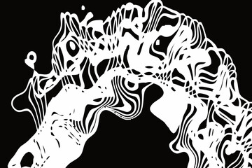 vector 2d abstract backgraund white and black