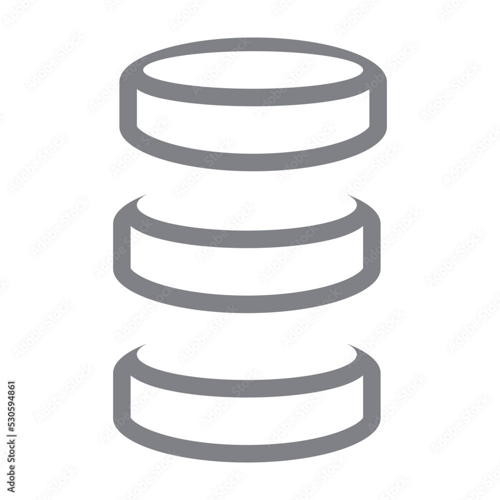 Poster hard disk and database icon