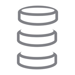 Hard disk and database icon