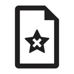 Obraz premium file delete Isolated Vector icon which can easily modify