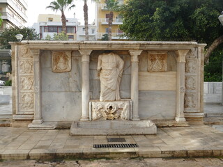 Bembo Fountain in Heraklion, Iraklio, Crete Island, Greece