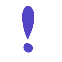 Exclamation mark Type letter