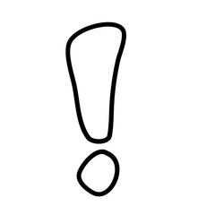 Exclamation mark type letter