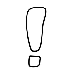 Exclamation mark type letter