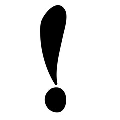 Exclamation mark type letter