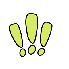 Exclamation mark type letter