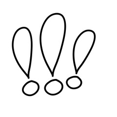 Exclamation mark type letter