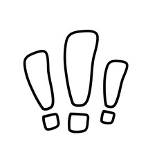 Exclamation mark type letter