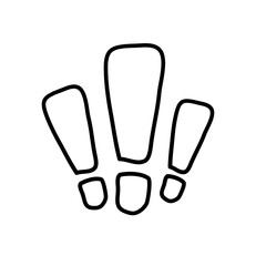 Exclamation mark type letter