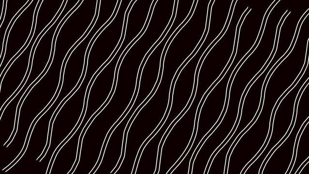 Animation design curve lines background wavy white bumpy line motion pattern animated 4k stock footage.