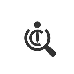 Search Job Icon, vector template