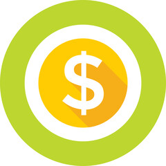Dollar Colored Vector Icon
