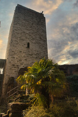 The old castle of Trezzo on Adda's city