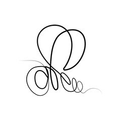 continuous line drawing of decorative bees for farm logo identity