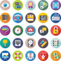 Web Design and Development Vector Icons 


