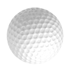 3D rendering illustration of a golf ball