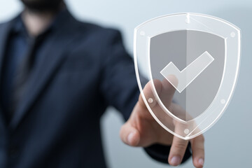 Information technology protected with firewall, secure access and encryption against cyber