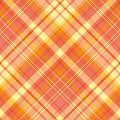 Seamless pattern in simple yellow and orange colors for plaid, fabric, textile, clothes, tablecloth and other things. Vector image. 2