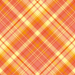 Seamless pattern in simple yellow and orange colors for plaid, fabric, textile, clothes, tablecloth and other things. Vector image. 2