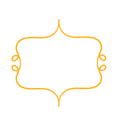 Curly frame hand drawn