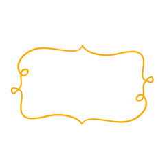 Curly frame hand drawn