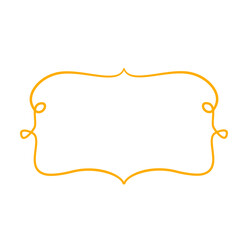 Curly frame hand drawn