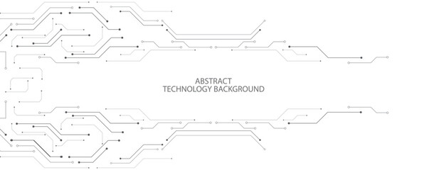 Grey white Abstract technology background, Hi tech digital connect, communication, high technology concept, science, technology background