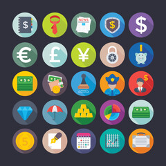 Banking and Finance Vector Icons 

