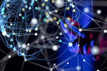 conference Digital Network and data concept 3d