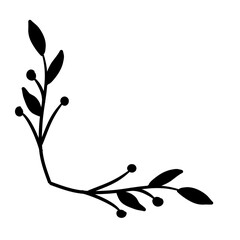 Flourish botanical corner border