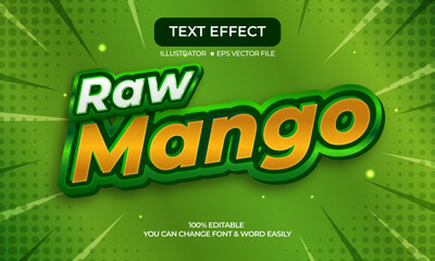 Mango editable text effect 