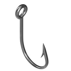 3D rendering illustration of a fishing hook