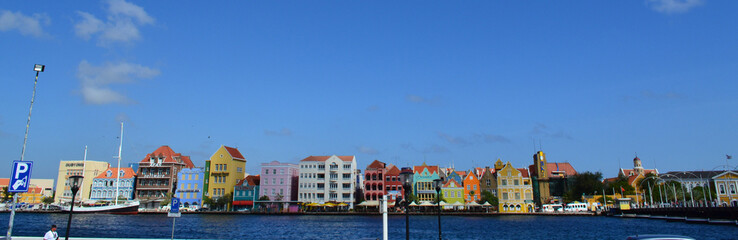 Fototapeta na wymiar willemstad city , Curacao Island , caribbean sea 
