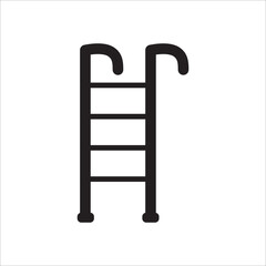 Step Ladder Icon Vector Illustration