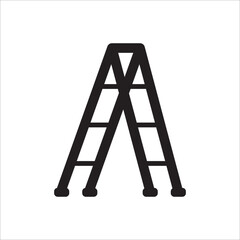 Step Ladder Icon Vector Illustration