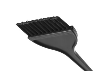 Close up professional hair dye brush isolated on white
