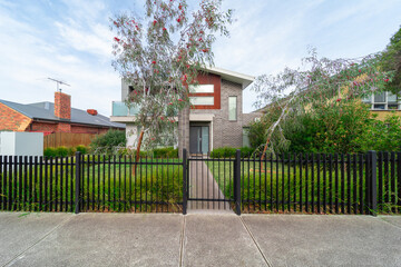 Brick house in Suburban Melbourne Victoria Australian 