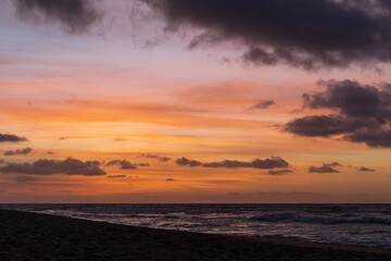 sunset at the beach
