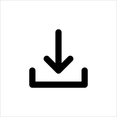 Download vector icon, install symbol. Modern, simple flat vector illustration for web site or mobile app on white background