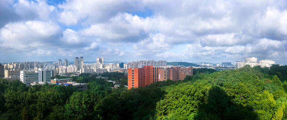 panorama of the city in korea