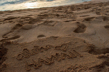 sand castle on the beach