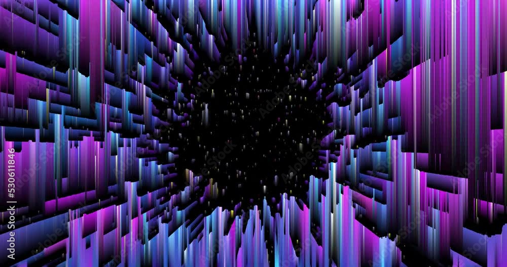 Poster stars in fast speed background and pixel noise. hyper galaxy backdrop with warp tunnel concept for t